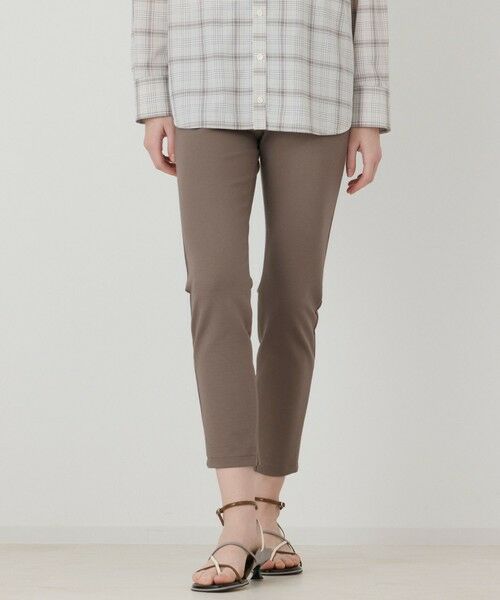 GRACE CONTINENTAL / グレースコンチネンタル その他パンツ | ポンチスリムパンツ(カーキ)