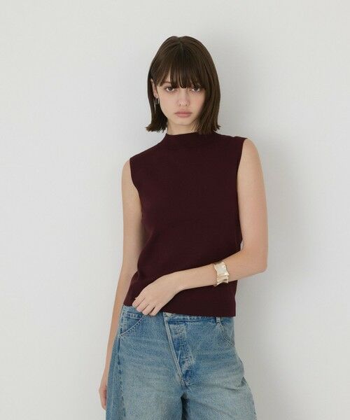 GRACE CONTINENTAL / グレースコンチネンタル その他トップス | ハイネックニットトップ（ブラウン）