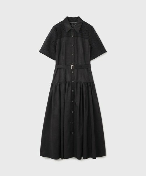 GRACE CONTINENTAL / グレースコンチネンタル ドレス | レースドッキングフレアワンピース | 詳細25