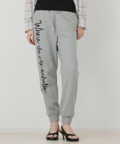 GRACE CONTINENTAL / グレースコンチネンタル その他パンツ | ロゴプリントスウェットパンツ