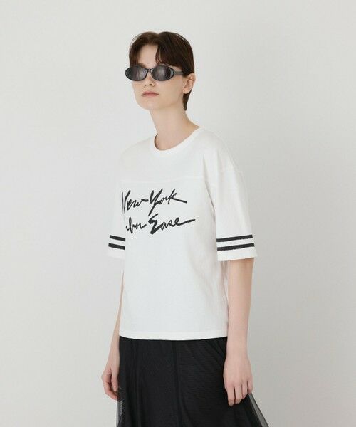 GRACE CONTINENTAL / グレースコンチネンタル カットソー | カレッジロゴプリントTシャツ | 詳細9