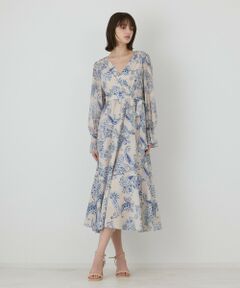 GRACE CONTINENTAL / グレースコンチネンタル ロング・マキシ丈ワンピース | ペイズリーカシュクールワンピース