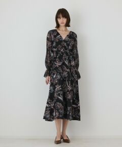 GRACE CONTINENTAL / グレースコンチネンタル ロング・マキシ丈ワンピース | ペイズリーカシュクールワンピース