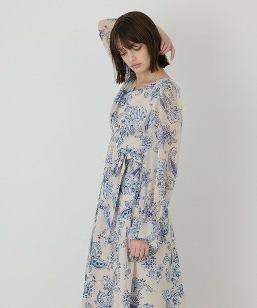 GRACE CONTINENTAL / グレースコンチネンタル ロング・マキシ丈ワンピース | ペイズリーカシュクールワンピース | 詳細6