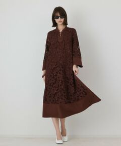 GRACE CONTINENTAL / グレースコンチネンタル ロング・マキシ丈ワンピース | カットワークAラインワンピース