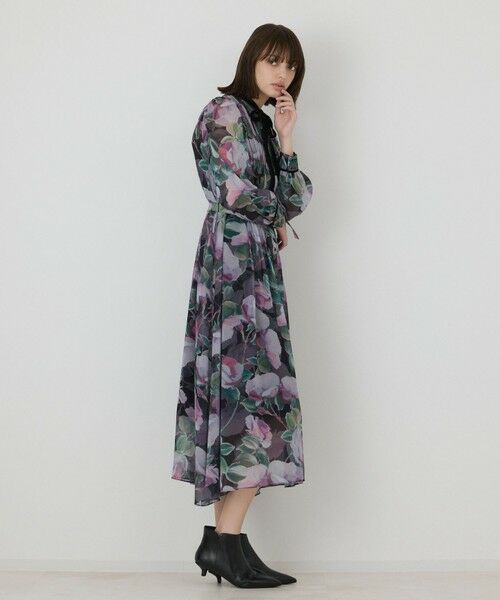 GRACE CONTINENTAL / グレースコンチネンタル ロング・マキシ丈ワンピース | ローズプリントフレアワンピース | 詳細12