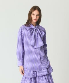 GRACE CONTINENTAL / グレースコンチネンタル シャツ・ブラウス | ストライプビッグボウブラウス