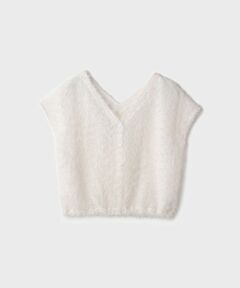 GRACE CONTINENTAL / グレースコンチネンタル その他トップス | シアーフェザージレトップ
