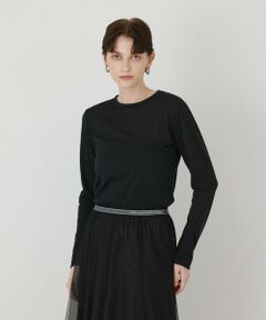 GRACE CONTINENTAL / グレースコンチネンタル カットソー | ラメクルーカットトップ