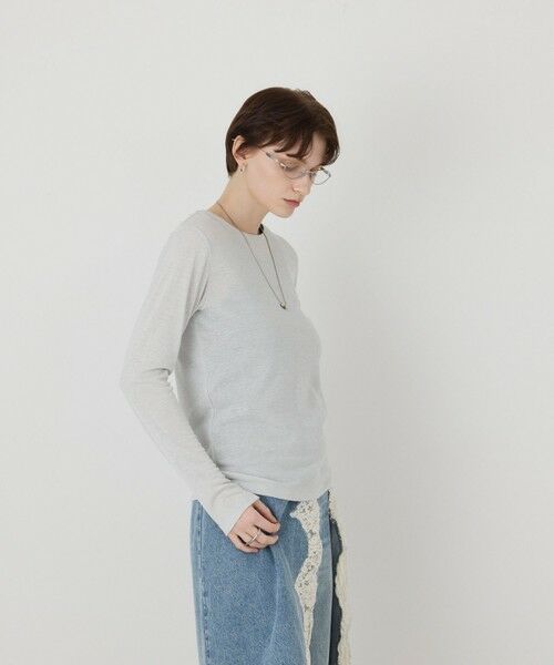 GRACE CONTINENTAL / グレースコンチネンタル カットソー | ラメクルーカットトップ | 詳細6