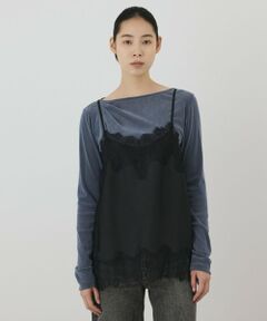 GRACE CONTINENTAL / グレースコンチネンタル キャミソール・チューブトップ | レースサテンキャミソール