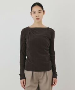 GRACE CONTINENTAL / グレースコンチネンタル カットソー | フロッキードレープトップス