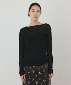 GRACE CONTINENTAL / グレースコンチネンタル カットソー | フロッキードレープトップス