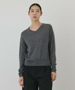 GRACE CONTINENTAL / グレースコンチネンタル ニット・セーター | バイカラーウールニットトップ