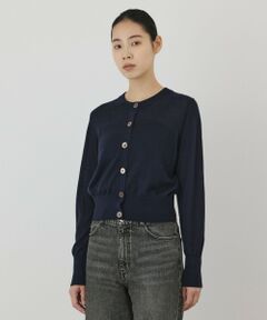 GRACE CONTINENTAL / グレースコンチネンタル カーディガン・ボレロ | バイカラーウールニットカーディガン