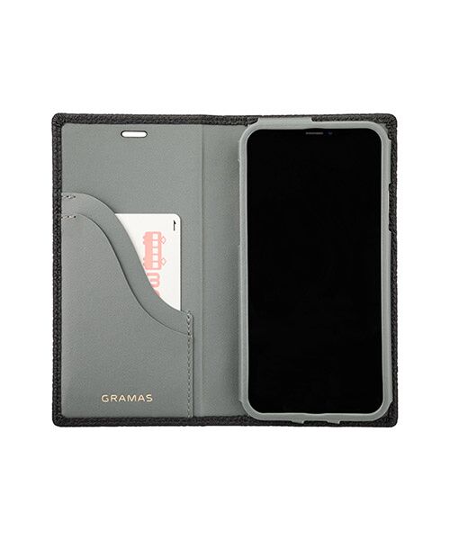 GRAMAS / グラマス モバイルケース | Shrunken-calf Leather Book Case for iPhone XS | 詳細1