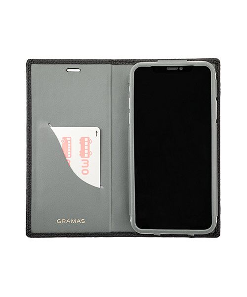 GRAMAS / グラマス モバイルケース | Shrunken-calf Leather Book Case for iPhone XR | 詳細1