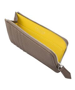 German Shrunken-calf Flat Zip Wallet