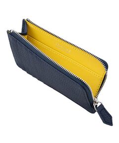 German Shrunken-calf Flat Zip Wallet