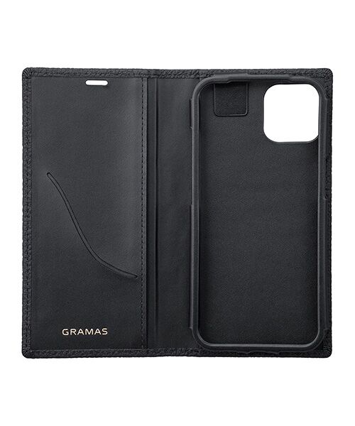 GRAMAS / グラマス モバイルケース | Shrunken-calf Leather Book Case for iPhone 13 | 詳細1
