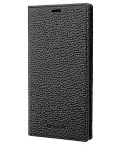 Shrunken-calf Leather Book Case for iPhone 13 Pro