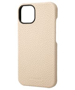 Shrunken-calf Leather Shell Case for iPhone 13 Pro