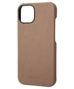 Shrunken-calf Leather Shell Case for iPhone 13 Pro