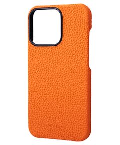 Shrunken-calf Leather Shell Case for iPhone 13 Pro