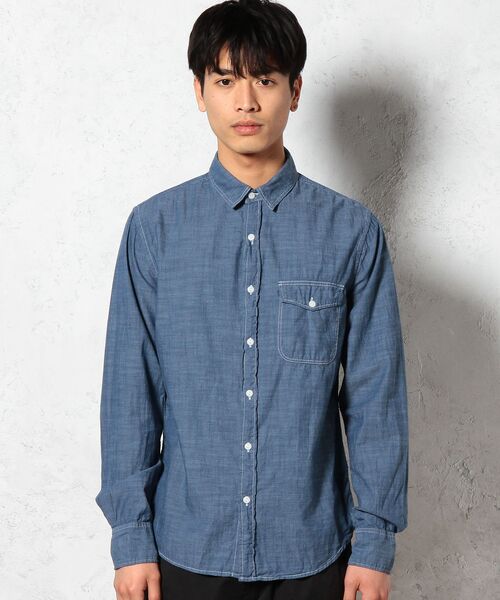セール セーブ カーキ ユナイテッド Save Khaki United Chamb Work Wd シャツ シャツ ブラウス Green Label Relaxing グリーンレーベル リラクシング ファッション通販 タカシマヤファッションスクエア