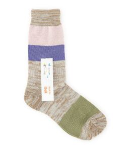 □[アイソック] ISOK MELANGE MULTI BOR　ソックス