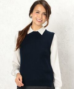 green label relaxing / グリーンレーベル リラクシング ベスト | KF HandWash FLC カタアゼ ニット ベスト