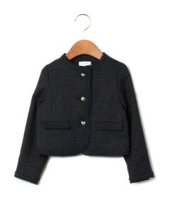 green label relaxing / グリーンレーベル リラクシング ベビー・キッズウエア | ◎ツィードフリンジノーカラーJK