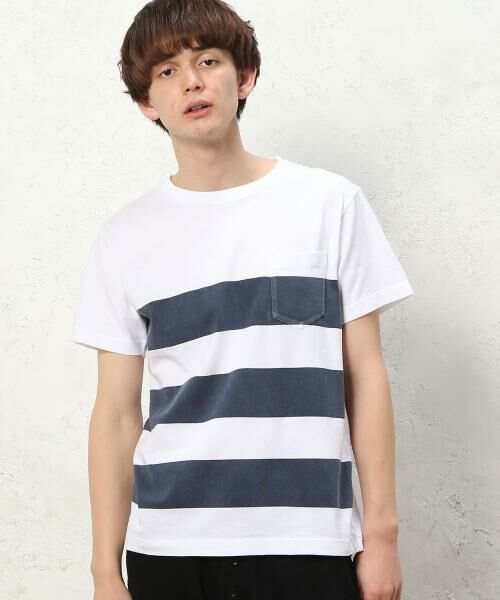 セール マリブシャツ Malibu Shirts Wd ボーダー ポケットtシャツ Tシャツ Green Label Relaxing グリーンレーベル リラクシング ファッション通販 タカシマヤファッションスクエア