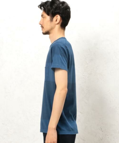 [ユニバーサルワークス] BC★ UNIVERSAL WORKS STRIPE ポケットTシャツ