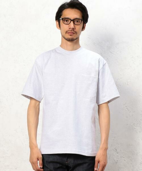 green label relaxing / グリーンレーベル リラクシング Tシャツ | [キャンバー] BC★CAMBER 8OZ ポケットTシャツ GRY | 詳細2