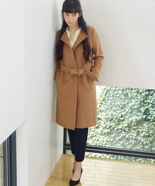 RILEY WRAP AROUND BELTED LONG LINE COAT | RILEY WRAP アラウンド