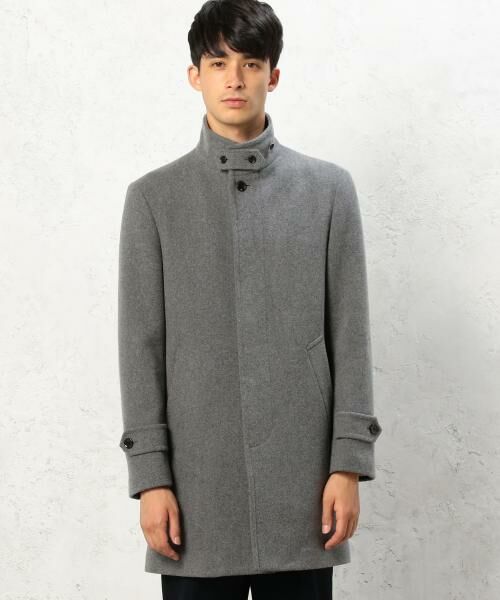KT W/CLOTH スタンドカラー コート
