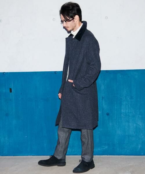 UNITED ARROWS】 BC MOON/TWEED バルカラー コート-