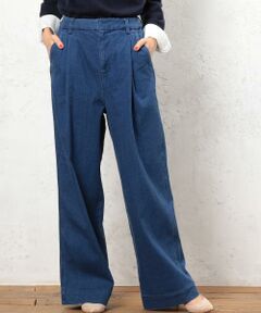 CB C/PU DNM WIDE パンツ