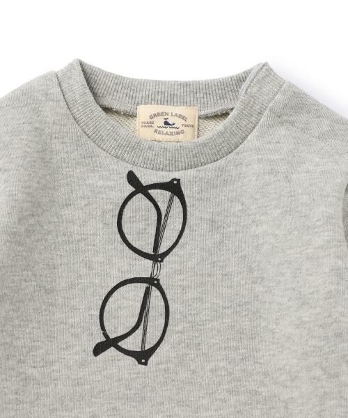 green label relaxing / グリーンレーベル リラクシング ベビー・キッズウエア | 【BABY】ウラケ フェイクメガネ プルオーバー | 詳細2