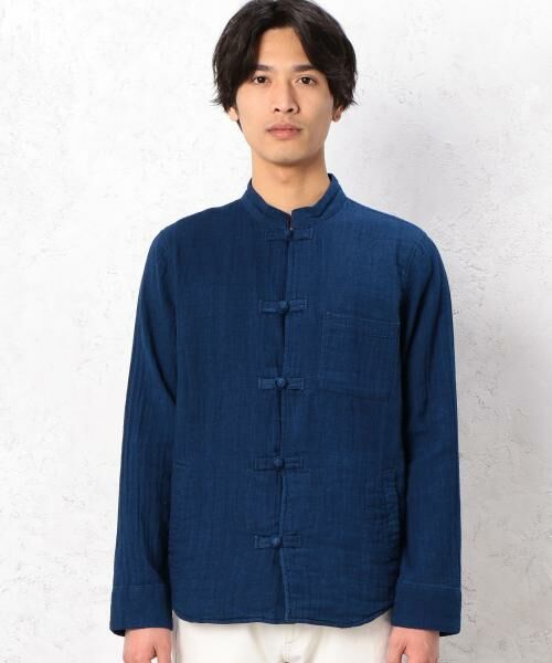 [ガイジンメイド] BC★GAIJIN MADE INDIGO D/GAUZE チャイナシャツ