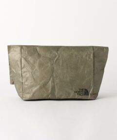 THE NORTH FACEから防水性に優れた高密度ポリエチレン製の不織布、タイベック&regを採用したバッグ。<br>強度と耐久性がある素材に、さらに裏地を付けることで、紙のようなハリとシワ感のある風合いを持たせた仕上がりです。<br><br>デザインは、紙袋のようなシンプルな形。<br>上部を折り返したりロールアップしたりして、クラッチバッグのようにお使いいただくスタイルがおすすめです。<br><br><font color=purple>店舗へお問い合わせの際は、全国のgreen label relaxing 各店舗まで下記の品名/品番をお申し付け下さい。<br>品名：BC TNF TECH PAPER ROLL B 品番：3232-499-0753</font>