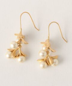 green label relaxing / グリーンレーベル リラクシング ピアス・イヤリング | CR khion bijou フラワーコットンパールウィング/ピアス