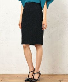 green label relaxing / グリーンレーベル リラクシング ミニ・ひざ丈スカート | RF P/AC ジャカードタイトスカート