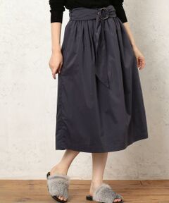 green label relaxing / グリーンレーベル リラクシング ミニ・ひざ丈スカート | KF タフタ ベルトツキ ウエストゴム スカート