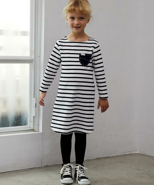 セール キッズ Lee リー 別注 ボーダー ワンピース ベビー キッズウエア Green Label Relaxing グリーンレーベル リラクシング ファッション通販 タカシマヤファッションスクエア