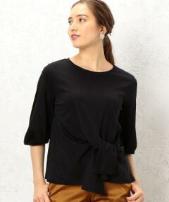 green label relaxing / グリーンレーベル リラクシング カットソー | KF コットンスムース ネジリリボンプルオーバーカットソー