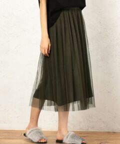 green label relaxing / グリーンレーベル リラクシング ミニ・ひざ丈スカート | CF ペチコートツキ チュール スカート