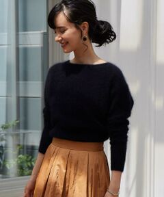 green label relaxing / グリーンレーベル リラクシング ニット・セーター | KF ヘアリー ボートネック ニット