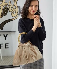 green label relaxing / グリーンレーベル リラクシング トートバッグ | NFC ベルベットバンブーハンドルバッグ